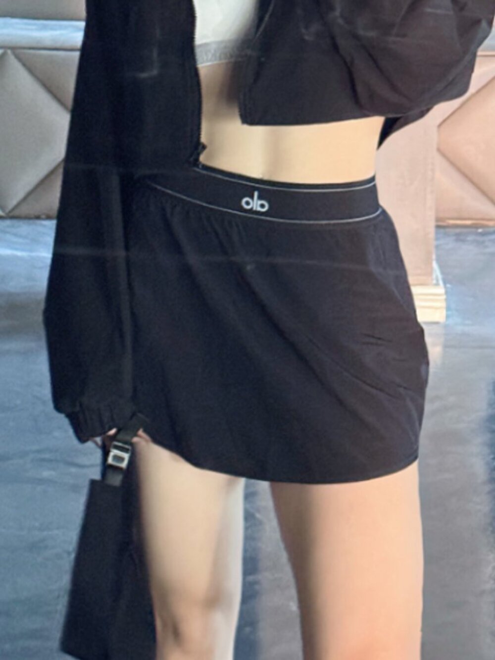 ✨Alo Match Point High-Waisted Tennis Mini Skirt (Black) 🖤 - Picture 6 of 6